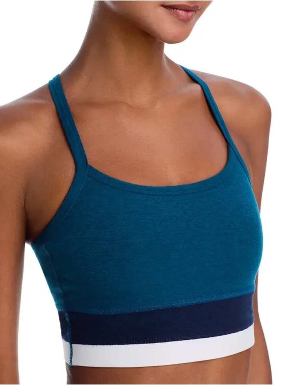 Beyond Yoga Space Dye Teal Sports Bra Tank Small